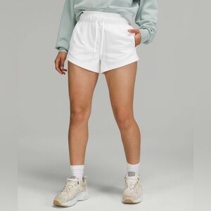Lululemon White Inner Glow High-Rise Shorts Size 6